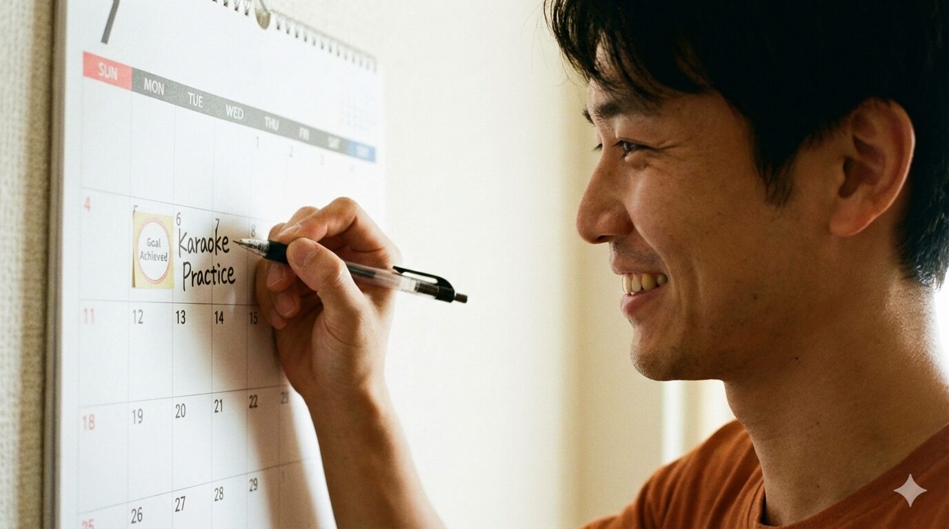 週1ペースを維持して着実に歌がうまくなるコツ