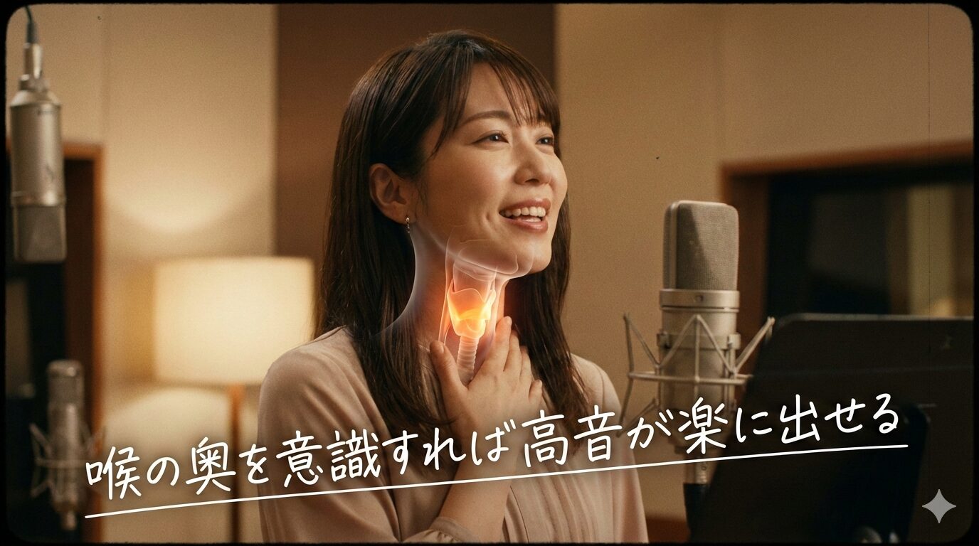 まとめ：喉の奥を意識すれば高音が楽に出せる