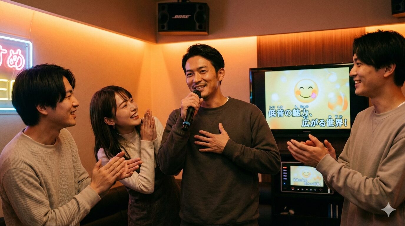 カラオケで低い声が出せるようになるメリット