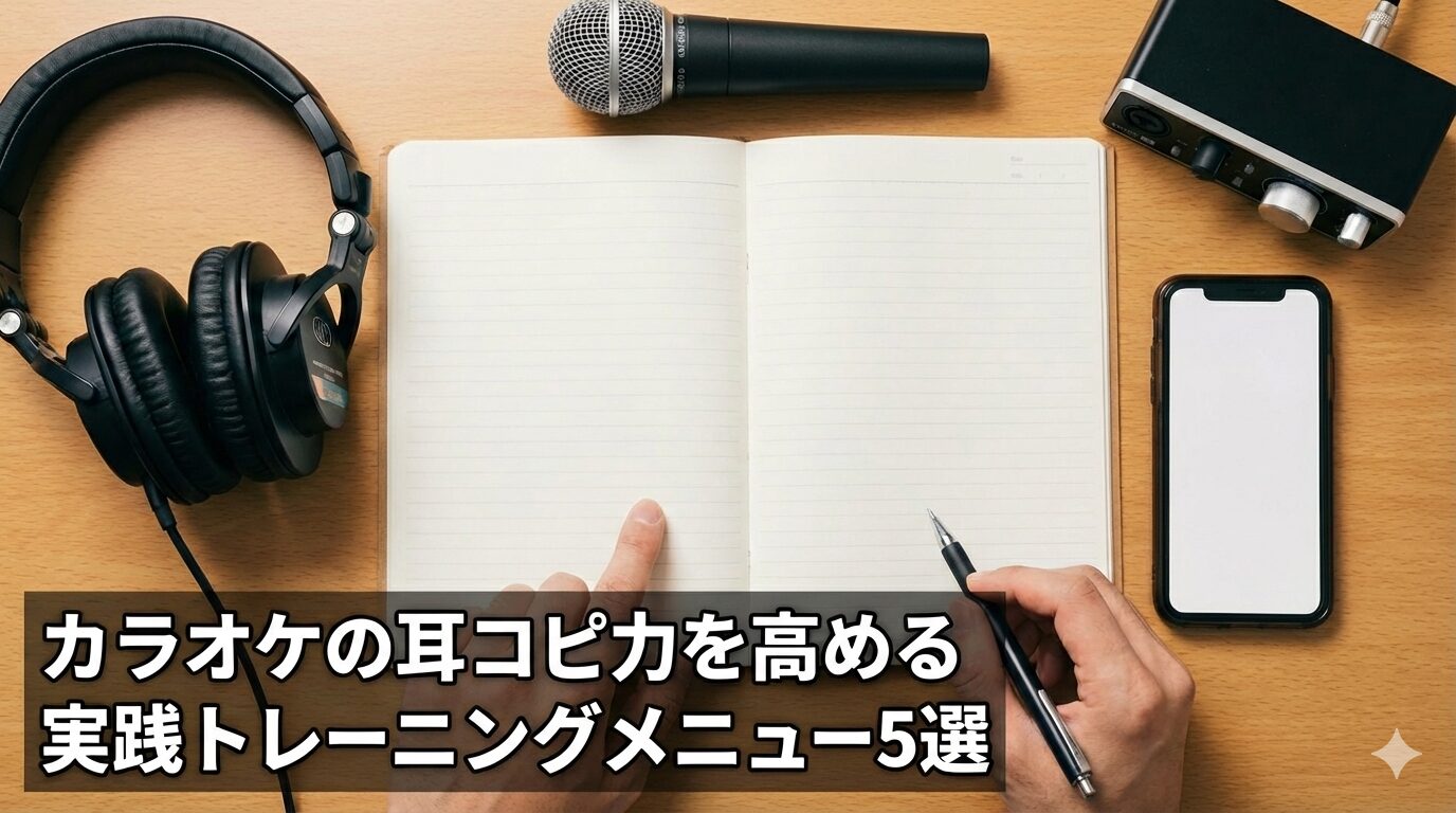 カラオケの耳コピ力を高める実践トレーニングメニュー5選