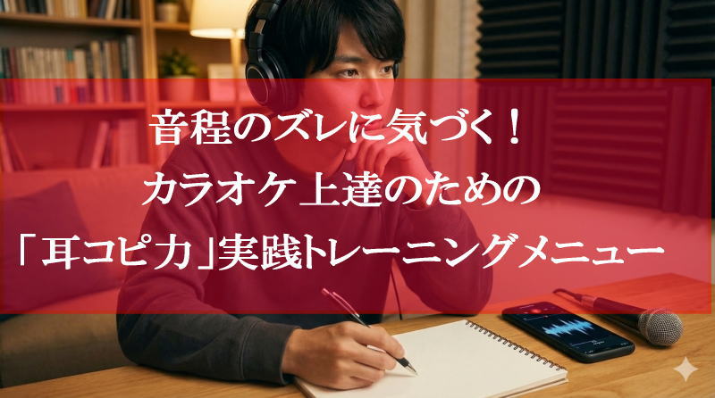 音程のズレに気づく！カラオケ上達のための「耳コピ力」実践トレーニングメニュー