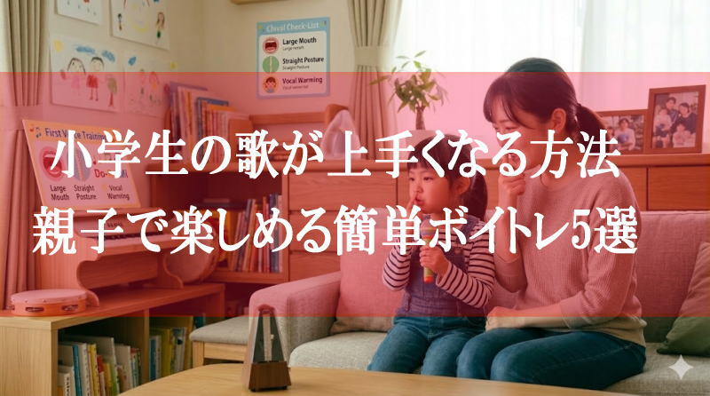 小学生向け歌が上手くなる方法｜今日から始める簡単ボイトレ5選